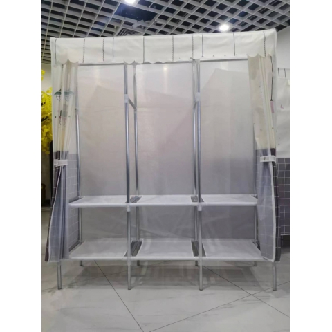 勝芳布衣柜批發 合金接頭  布衣柜 布衣櫥 折疊衣柜 加厚環保無膠布衣柜 加固衣柜 防塵衣柜 簡易衣柜 便攜衣柜  京華家具