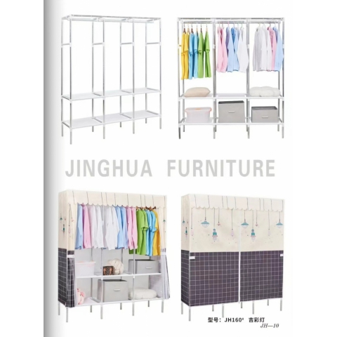 勝芳布衣柜批發 合金接頭  布衣柜 布衣櫥 折疊衣柜 加厚環保無膠布衣柜 加固衣柜 防塵衣柜 簡易衣柜 便攜衣柜  京華家具