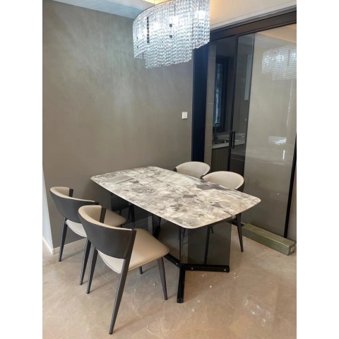 勝芳餐桌批發 超晶石桌面 餐桌 家用餐桌 理石餐桌 巖板餐桌  微晶 卓馳億森家具