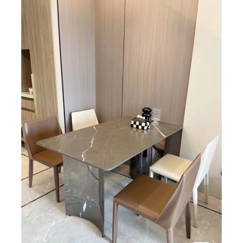 勝芳餐桌批發 超晶石桌面 餐桌 家用餐桌 理石餐桌 巖板餐桌  微晶 卓馳億森家具