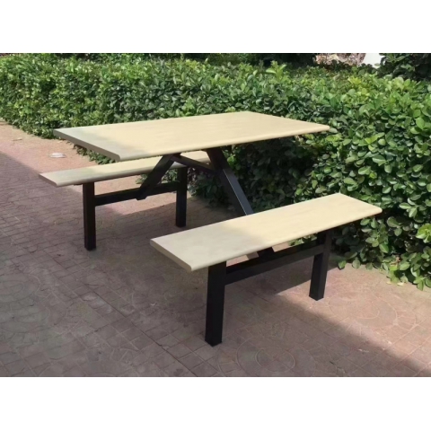 勝芳連體餐桌椅批發  食堂餐桌 食堂連體桌椅 快餐桌椅 四腿連體桌 四連體 學生餐桌椅 萬眾家具