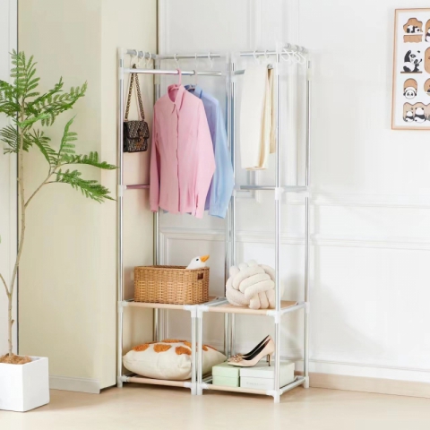 勝芳衣架批發 組合衣架 晾衣架 衣帽架 合金接頭  布衣柜 布衣櫥 折疊衣柜 加厚環保無膠布衣柜 加固衣柜 防塵衣柜 簡易衣柜 便攜衣柜  京華家具