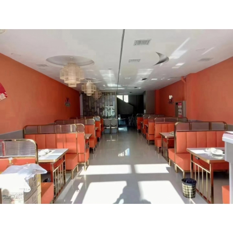 勝芳家具卡座批發 鍍金卡座 亞克力卡座 卡座 高檔 訂制 長條椅 宴會 快餐桌椅 巖板桌 不銹鋼 噴金 黑 家庭 餐館 飯店 酒店 長條桌 圓桌 時尚 久順家具