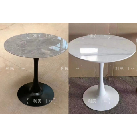 勝芳利民家具 咖啡臺批發雙層咖啡桌咖啡臺巖板茶幾 洽談桌小圓桌洽談桌休閑桌