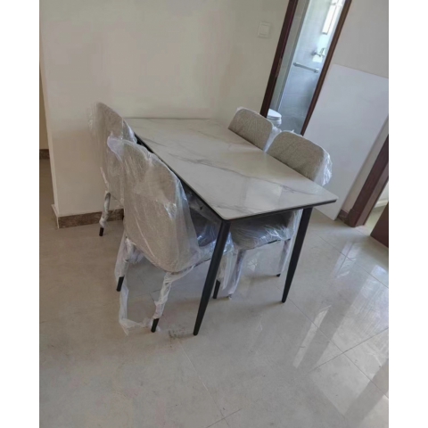 勝芳餐桌批發 巖板餐桌 家用餐桌 鐵藝餐桌 景茹家具