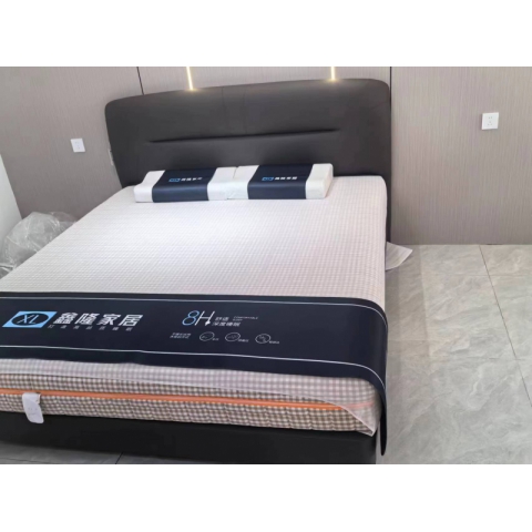 勝芳床鋪批發 雙人床 軟床 現代簡約軟床 北歐輕奢軟床 臥室家具 小戶型家具 高檔床 高端床 鴻宇家具