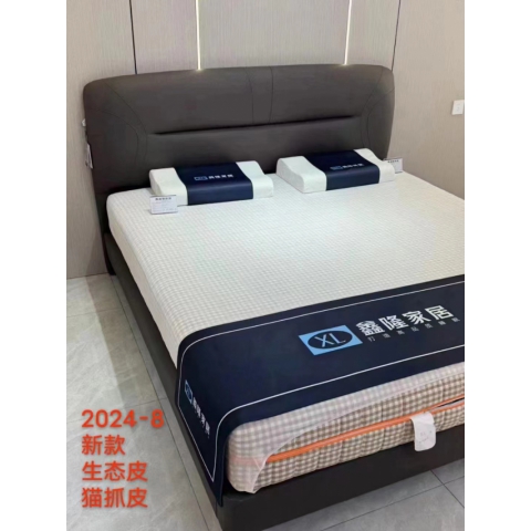 勝芳床鋪批發 雙人床 軟床 現代簡約軟床 北歐輕奢軟床 臥室家具 小戶型家具 高檔床 高端床 鴻宇家具