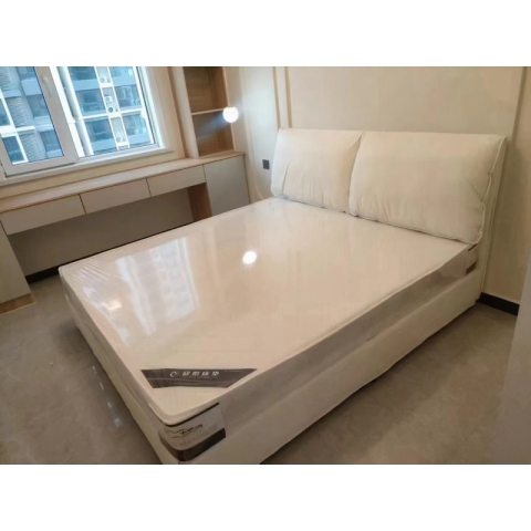 勝芳床鋪批發 雙人床 軟床 現代簡約軟床 北歐輕奢軟床 臥室家具 小戶型家具 高檔床 高端床 鴻宇家具