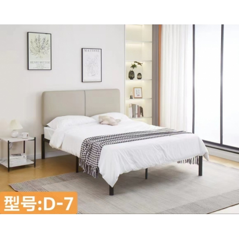 勝芳床鋪批發D-7歐式床 鐵床 鐵藝床 雙人床 折疊雙人床 鐵藝雙人床 雙人板床 金屬床 臥室家具 歐博瑞家具