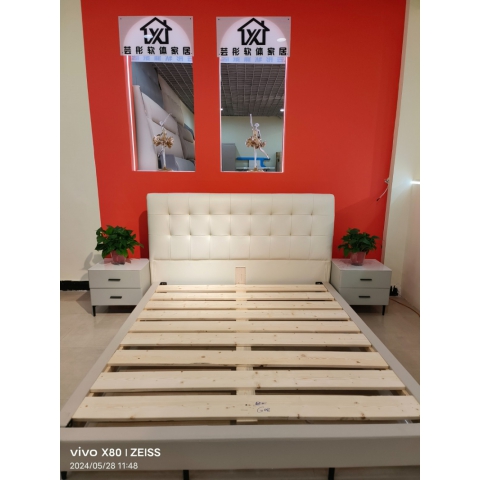 勝芳床鋪批發 雙人床 軟床 現代簡約軟床 北歐輕奢軟床 臥室家具 小戶型家具 高檔床 高端床 宇鑫家具