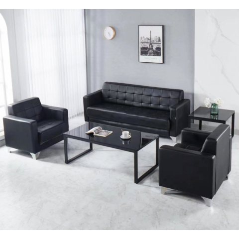 勝芳沙發批發 商務辦公沙發 休閑沙發 沙發三件套客廳沙發皮革沙發 會客接待室沙發 經理室沙發  三人位沙發 雙人位沙發單人位沙發時尚鐵藝沙發茶幾組合大洋家具