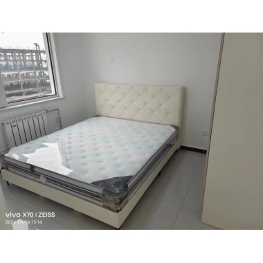 勝芳床鋪批發 軟床 公寓床  簡約床 北歐輕奢軟包床 出租房 雙人床 臥室家具 小戶型家具 公寓家具  澤宇家具