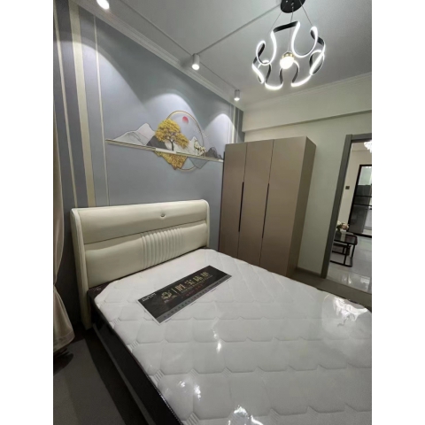 勝芳床鋪批發 軟床 公寓床  簡約床 北歐輕奢軟包床 出租房 雙人床 臥室家具 小戶型家具 公寓家具  澤宇家具