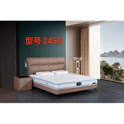 勝芳床鋪批發 軟床 軟體床 頭層牛皮 婚床 主臥室床 雙人 經濟型簡易租房床 公寓酒店 民用 羅納爾實木床