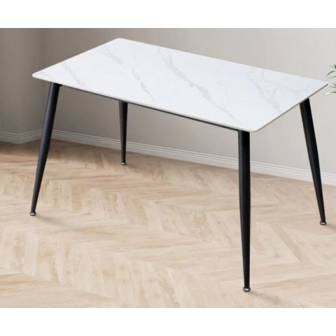 勝芳桌子批發 巖板餐桌 家用餐桌 光滑巖板餐桌 耐高溫 防燙 可拆卸桌架 餐廳家具 斌龍家具