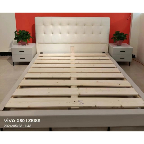 勝芳床鋪批發 雙人床 軟床 現代簡約軟床 北歐輕奢軟床 臥室家具 小戶型家具 高檔床 高端床 冠榮家具