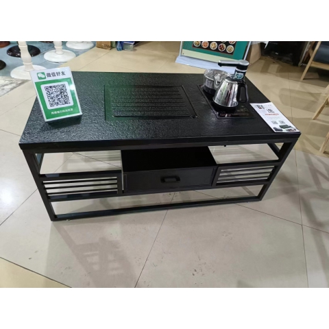 勝芳巖板茶臺批發 巖板茶臺 火燒石茶臺 一體茶臺巖功夫茶桌 泡茶桌 飲茶桌 品茶桌 巖板茶幾 辦公茶幾 家用 茶幾 鐵藝茶幾 群逸辦公家具