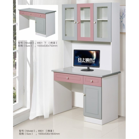 勝芳烤漆電腦桌書柜批發 免漆電腦桌 板式烤漆書架電腦桌，板式電腦桌，免漆電腦桌 日上家具