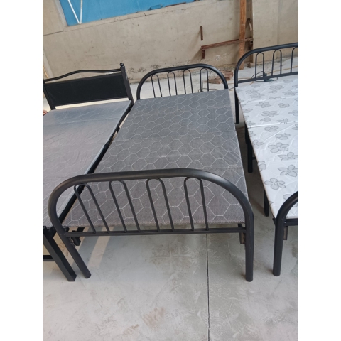 勝芳床鋪批發 折疊床 單人床 雙人床 高低床 午休床 行軍床 簡易床 鐵質板床 板床批發軍龍家具