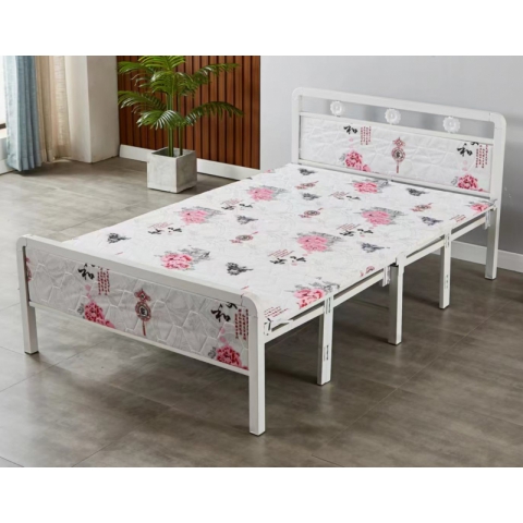 勝芳床鋪批發 折疊床 單人床 雙人床 高低床 午休床 行軍床 簡易床 鐵質板床 板床批發   軍龍家具