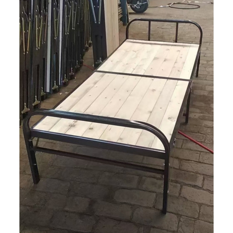 勝芳圓頭兩折床 折疊床 簡易床 午休床 四折床 單人床 陪護床 鐵藝床 竹板床 龍骨床 單人床批發 寶來家具