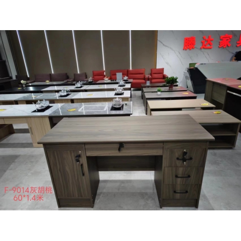 勝芳辦公桌批發 寫字臺 三連鎖1米1.2米1.4米 電腦臺 電腦臺式桌 家用桌子 帶抽屜辦公桌 書房桌子 臥室書桌簡約學習桌 一體寫字桌 簡易辦公桌 滕之達家具