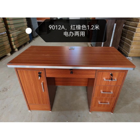 勝芳辦公桌批發 寫字臺 三連鎖1米1.2米1.4米 電腦臺 電腦臺式桌 家用桌子 帶抽屜辦公桌 書房桌子 臥室書桌簡約學習桌 一體寫字桌 簡易辦公桌 滕之達家具