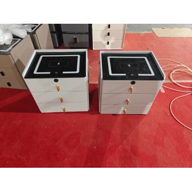 勝芳床頭柜批發 指紋解鎖 簡易床頭柜 出租房床頭柜 儲物柜 小戶型床頭柜 酒水柜 單體床頭柜 板式面床頭柜  臥室家具  帶抽屜永興家具