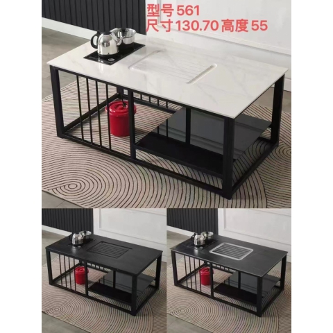 勝芳巖板茶幾批發 巖板茶臺 火燒石茶臺 功夫茶桌 巖板茶臺 辦公茶臺 家用茶臺 鐵藝茶臺 元昊家具