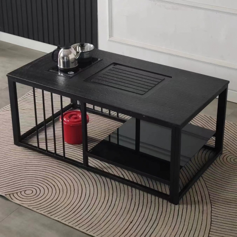 勝芳巖板茶臺批發 巖板茶臺 火燒石茶臺 一體茶臺 巖板功夫茶桌 泡茶桌 飲茶桌 品茶桌 英利家具