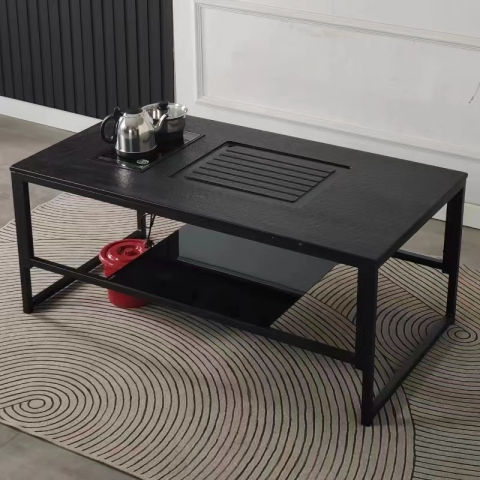 勝芳巖板茶臺批發 巖板茶臺 火燒石茶臺 一體茶臺 巖板功夫茶桌 泡茶桌 飲茶桌 品茶桌 英利家具