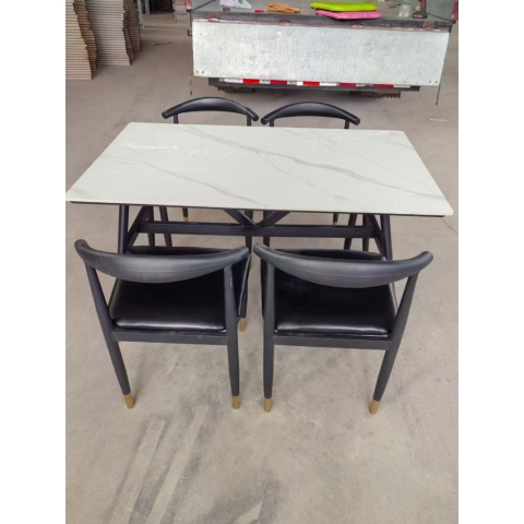 勝芳餐桌批發 餐臺 簡約餐桌 小戶型餐桌 餐桌椅組合 巖板桌 快餐桌 百樂酒店家具