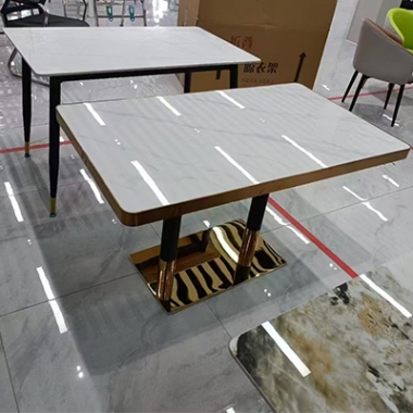 勝芳酒店家具批發(fā) 巖板餐桌 酒店桌 宴會桌 餐廳飯桌餐桌 建明家具