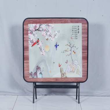 勝芳折疊桌批發 3D玻璃面飯桌 餐桌 家用簡易圓桌 輕奢圓桌 輕奢方桌 吃飯桌 戶外便攜擺攤折疊桌 租房小戶型方桌子 玻璃桌 玉振家具