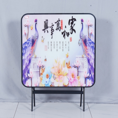 勝芳折疊桌批發 3D玻璃面飯桌 餐桌 家用簡易圓桌 輕奢圓桌 輕奢方桌 吃飯桌 戶外便攜擺攤折疊桌 租房小戶型方桌子 玻璃桌 玉振家具