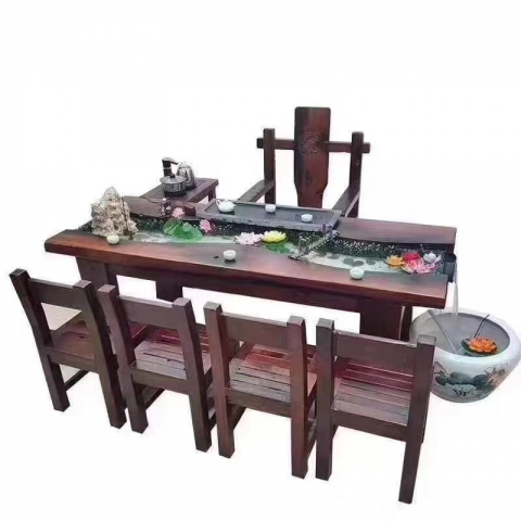 香河茶桌批發 實木茶道桌 實木茶臺 實木茶桌 新中式茶桌 新中式茶臺 廣東生產香河倉庫現貨直發 香河潤澤家具