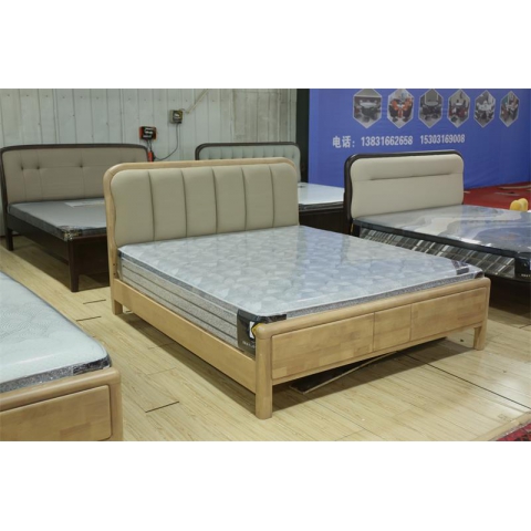 勝芳床鋪批發(fā) 雙人床 實(shí)木床 木質(zhì)雙人床 雙人板床 臥室家具 壹品家具