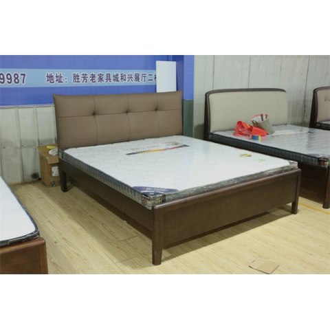 勝芳床鋪批發(fā) 雙人床 實(shí)木床 木質(zhì)雙人床 雙人板床 臥室家具 壹品家具