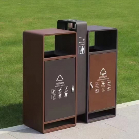 勝芳戶外垃圾桶批發 戶外垃圾桶 果皮箱 室外分類環衛 商用不銹鋼景區公園小區垃圾箱 定制 大洋家具