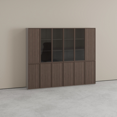 文件柜資料柜柜子儲物柜檔案柜木質帶鎖落地式保密柜辦公室書柜