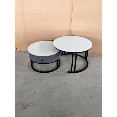 勝芳巖板茶幾批發 套幾 巖板桌 巖板家具 家用家具  現代 巖板套幾  龍騰家具