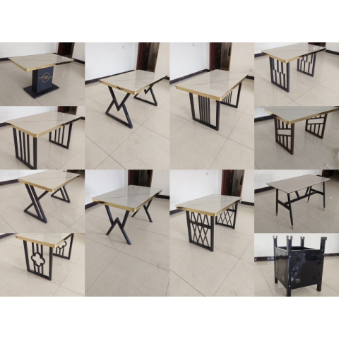 勝芳餐桌批發(fā) 金邊巖板 商用餐桌 快餐桌椅 面館 主題餐廳 小吃 沙縣 飯店 實(shí)木桌椅 定制 高馳家具