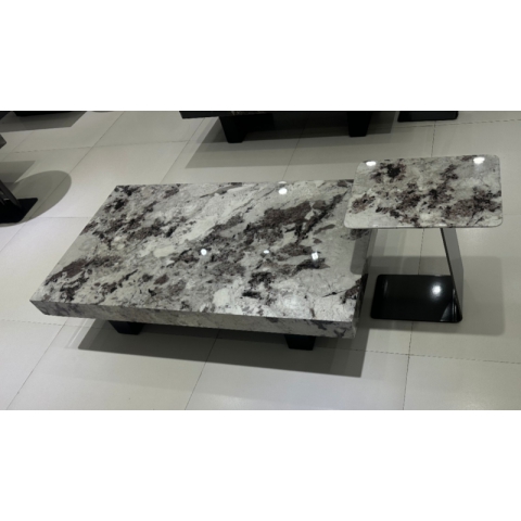 勝芳巖板茶幾批發 套幾 大小圓 組合圓茶幾  網紅茶幾 輕奢茶幾 巖板茶幾 鐵藝茶幾 百思德家具