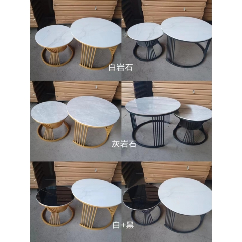 勝芳巖板茶幾批發(fā)  套幾  大小圓  組合圓茶幾 簡約  網(wǎng)紅茶幾  輕奢茶幾  巖板茶幾  鐵藝茶幾  萬鵬家具