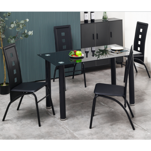 勝芳餐桌批發 玻璃餐桌 玻璃餐臺 小戶型餐桌 鋼化玻璃餐桌 時尚簡約 餐廳家具 六泰家具