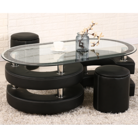 勝芳餐桌批發 玻璃餐桌 玻璃餐臺 小戶型餐桌 鋼化玻璃餐桌 時尚簡約 餐廳家具 六泰家具