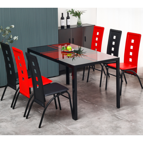 勝芳餐桌批發 玻璃餐桌 玻璃餐臺 小戶型餐桌 鋼化玻璃餐桌 時尚簡約 餐廳家具 六泰家具