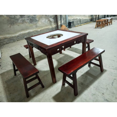 勝芳原生態火燒木家具批發  大圓桌 火鍋桌 主題酒店桌椅 實木餐桌餐椅批發 桌面 戶外實木餐桌椅 原生態酒店家具 酒店家具 和合家具