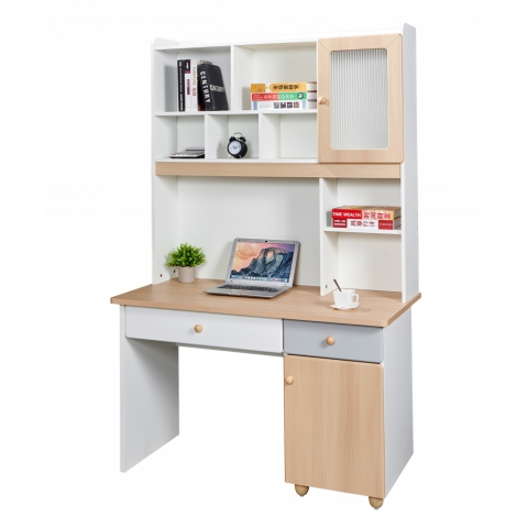 勝芳電腦桌批發 書桌書架組合 一體桌 現代簡約家用學生電腦臺式桌 臥室書柜 寫字桌子 寫字桌 寫字臺 帶抽屜電腦桌 臥室家具 兄弟家具