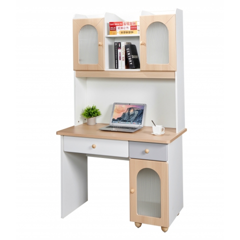 勝芳電腦桌批發 書桌書架組合 一體桌 現代簡約家用學生電腦臺式桌 臥室書柜 寫字桌子 寫字桌 寫字臺 帶抽屜電腦桌 臥室家具 兄弟家具